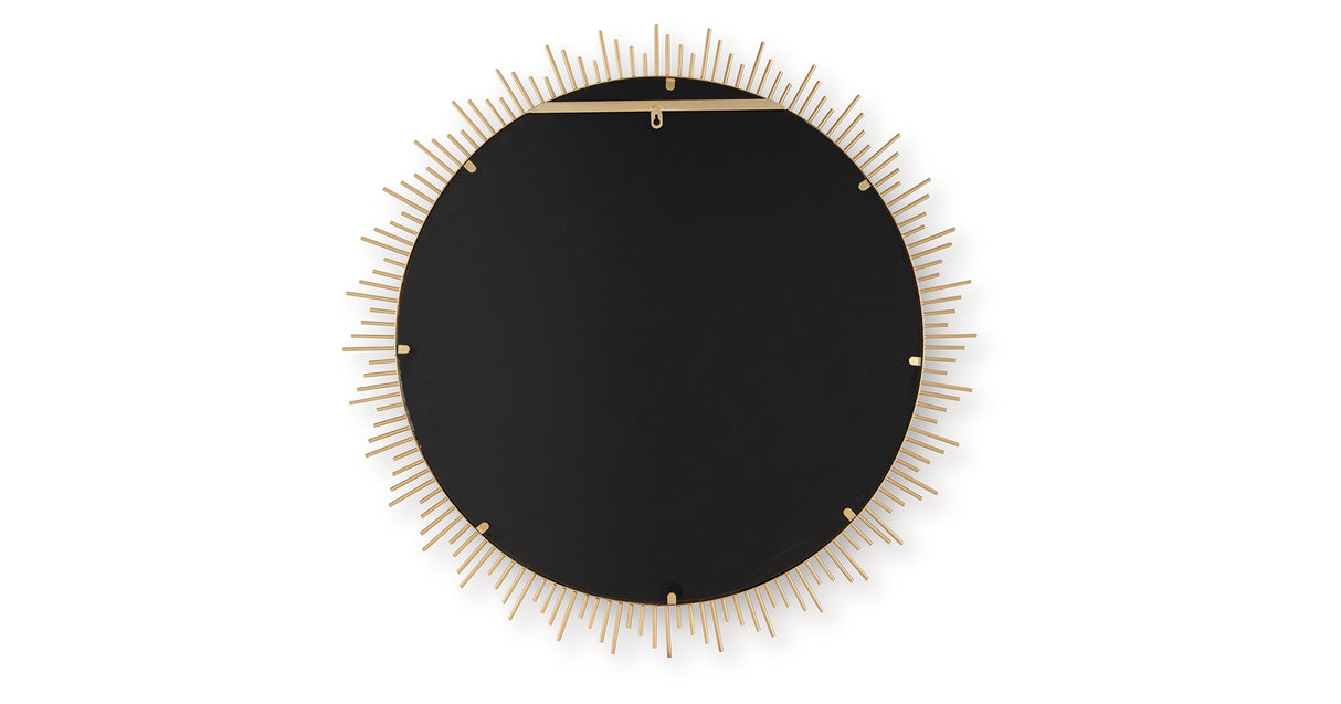 Wainport Gold Finish Accent Mirror from Ashley - Luna Furniture