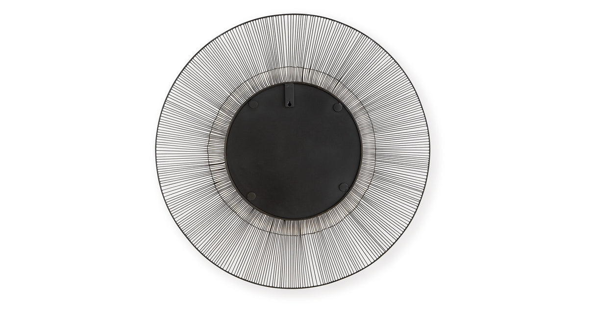 Dallmen Black/Gold Finish Accent Mirror from Ashley - Luna Furniture