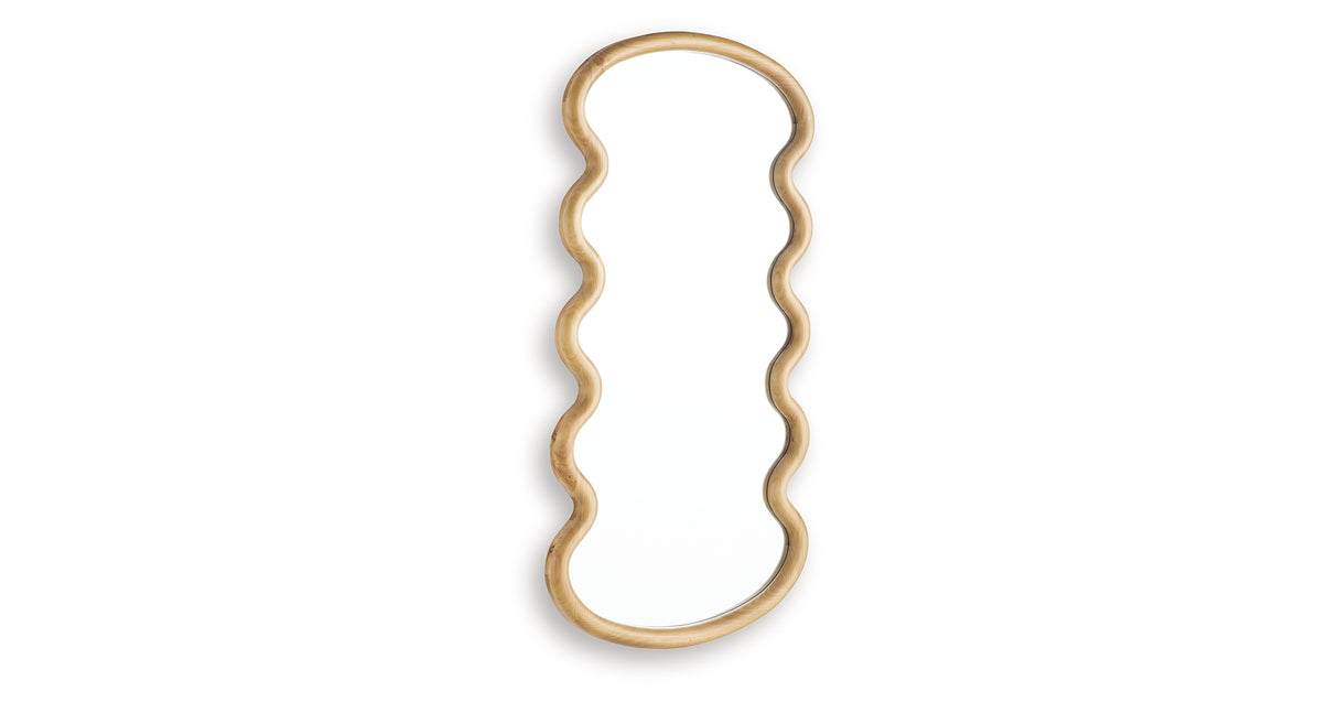 Serendis Brown Accent Mirror from Ashley - Luna Furniture