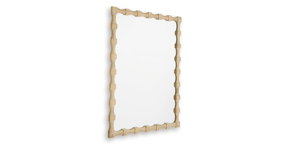 Acelmore Light Brown Accent Mirror from Ashley - Luna Furniture