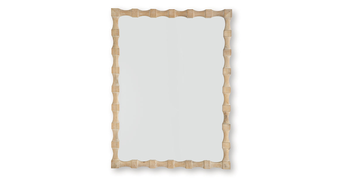 Acelmore Light Brown Accent Mirror from Ashley - Luna Furniture