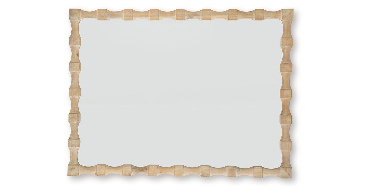 Acelmore Light Brown Accent Mirror from Ashley - Luna Furniture