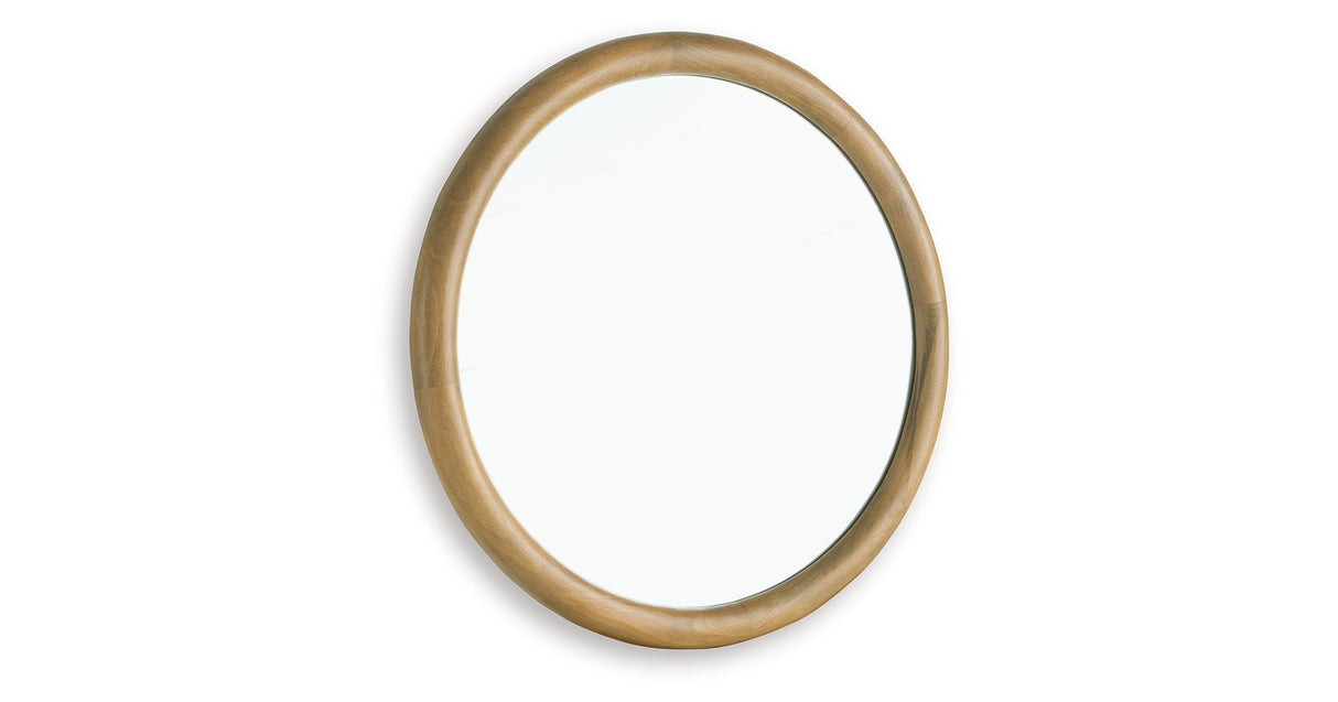 Yadiel Brown Accent Mirror from Ashley - Luna Furniture