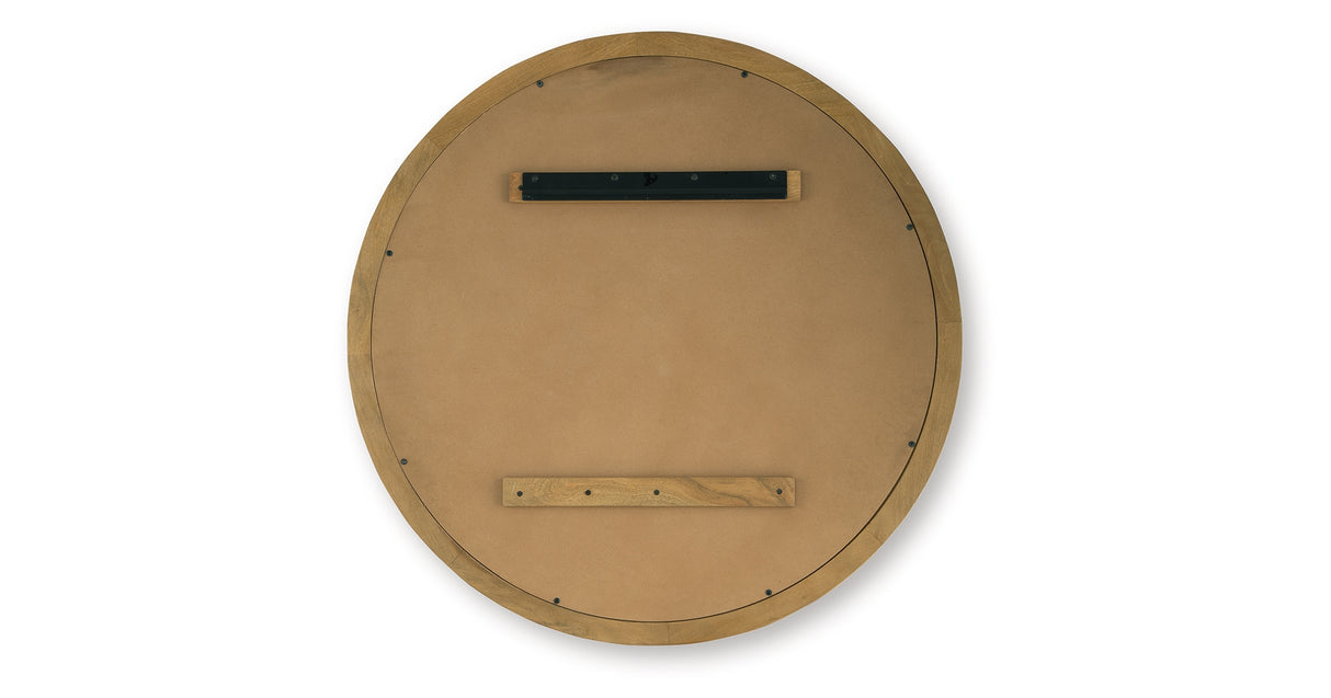 Yadiel Brown Accent Mirror from Ashley - Luna Furniture