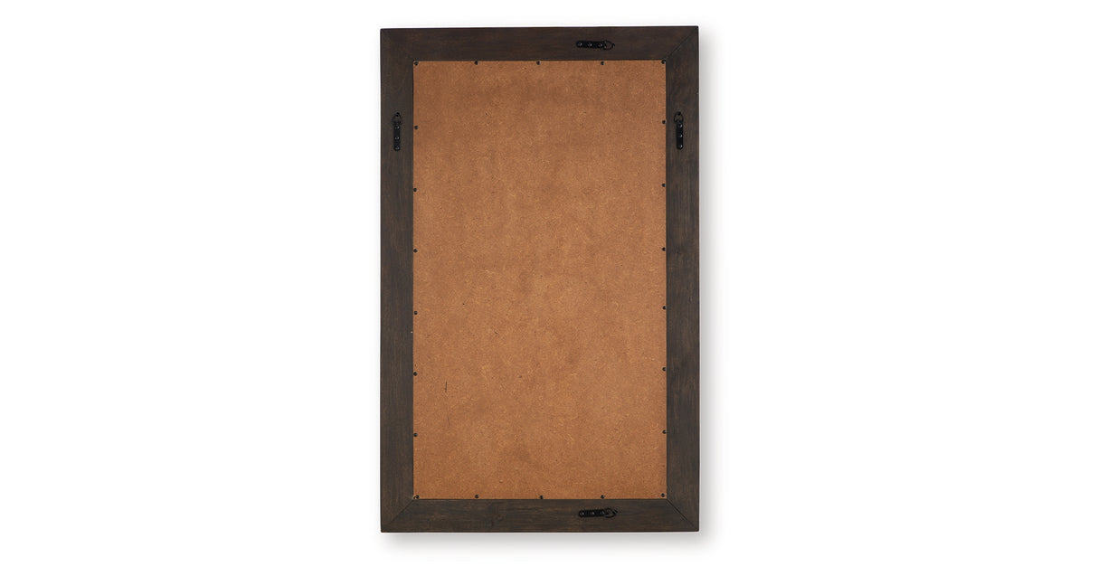 Advin Dark Brown Accent Mirror from Ashley - Luna Furniture