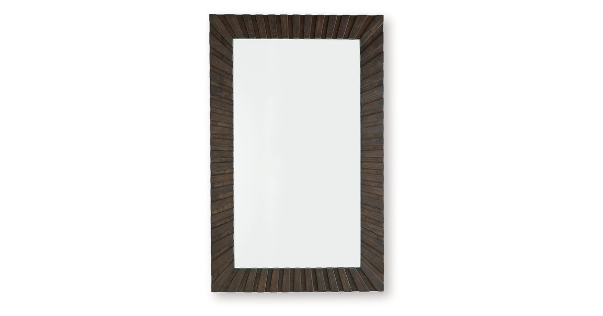 Advin Dark Brown Accent Mirror from Ashley - Luna Furniture