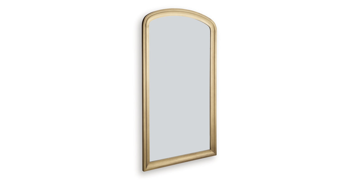 Fintan Gold Finish Floor Mirror from Ashley - Luna Furniture