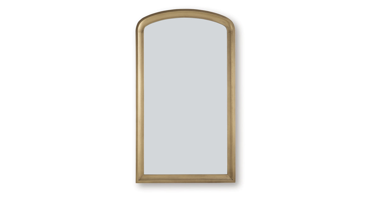 Fintan Gold Finish Floor Mirror from Ashley - Luna Furniture