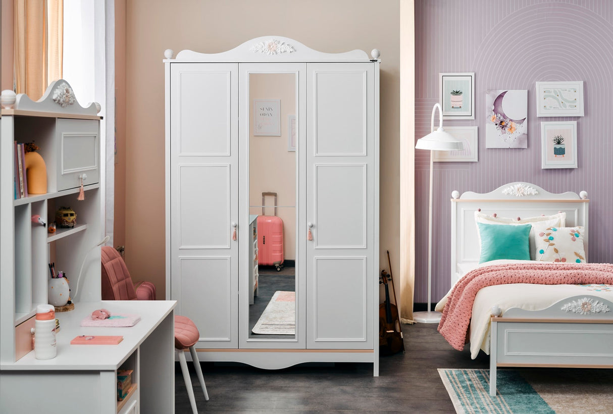 Alya 3 Door Wardrobe from Furnia - Luna Furniture