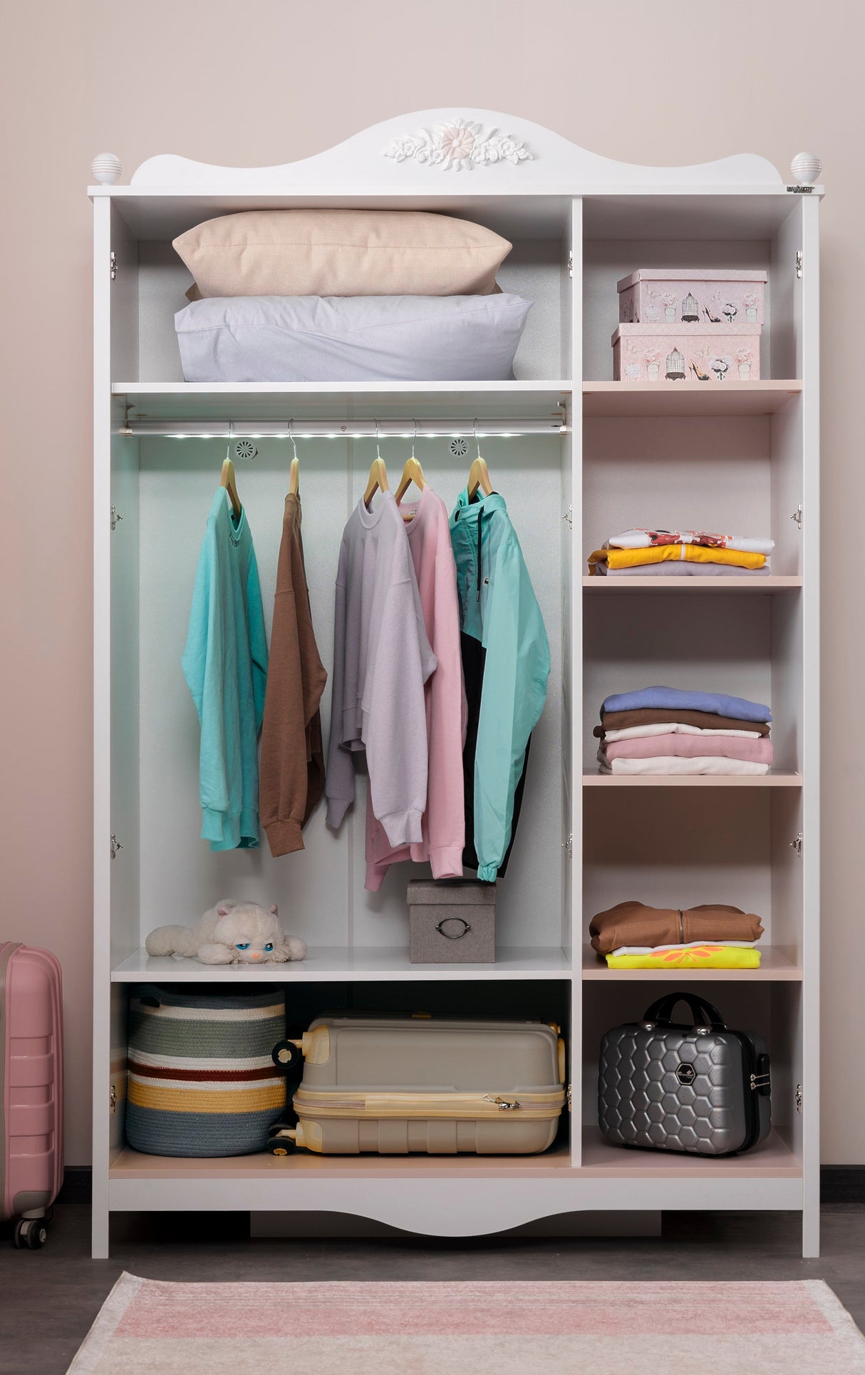 Alya 3 Door Wardrobe from Furnia - Luna Furniture