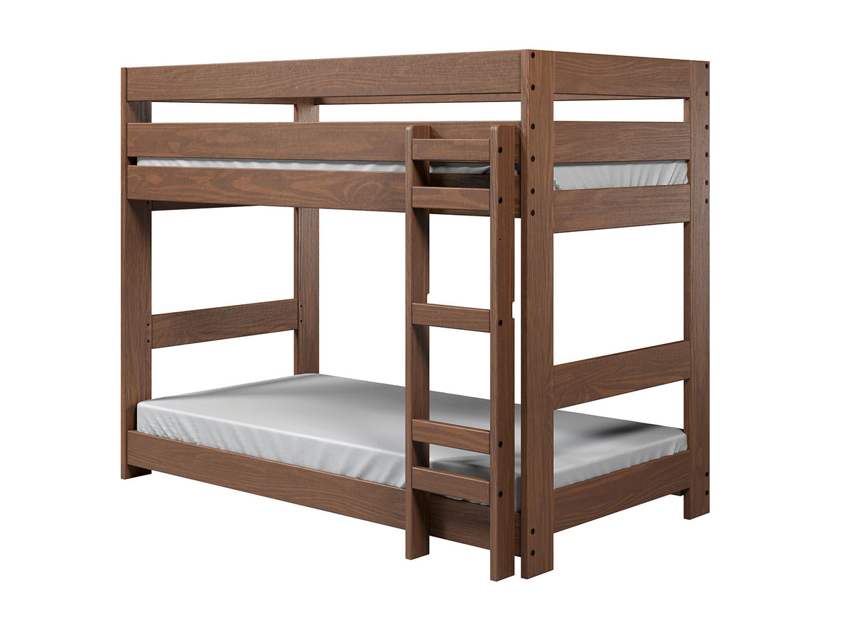 Melitta Mahogany Twin Bunk Bed from Furniture of America - Luna Furniture