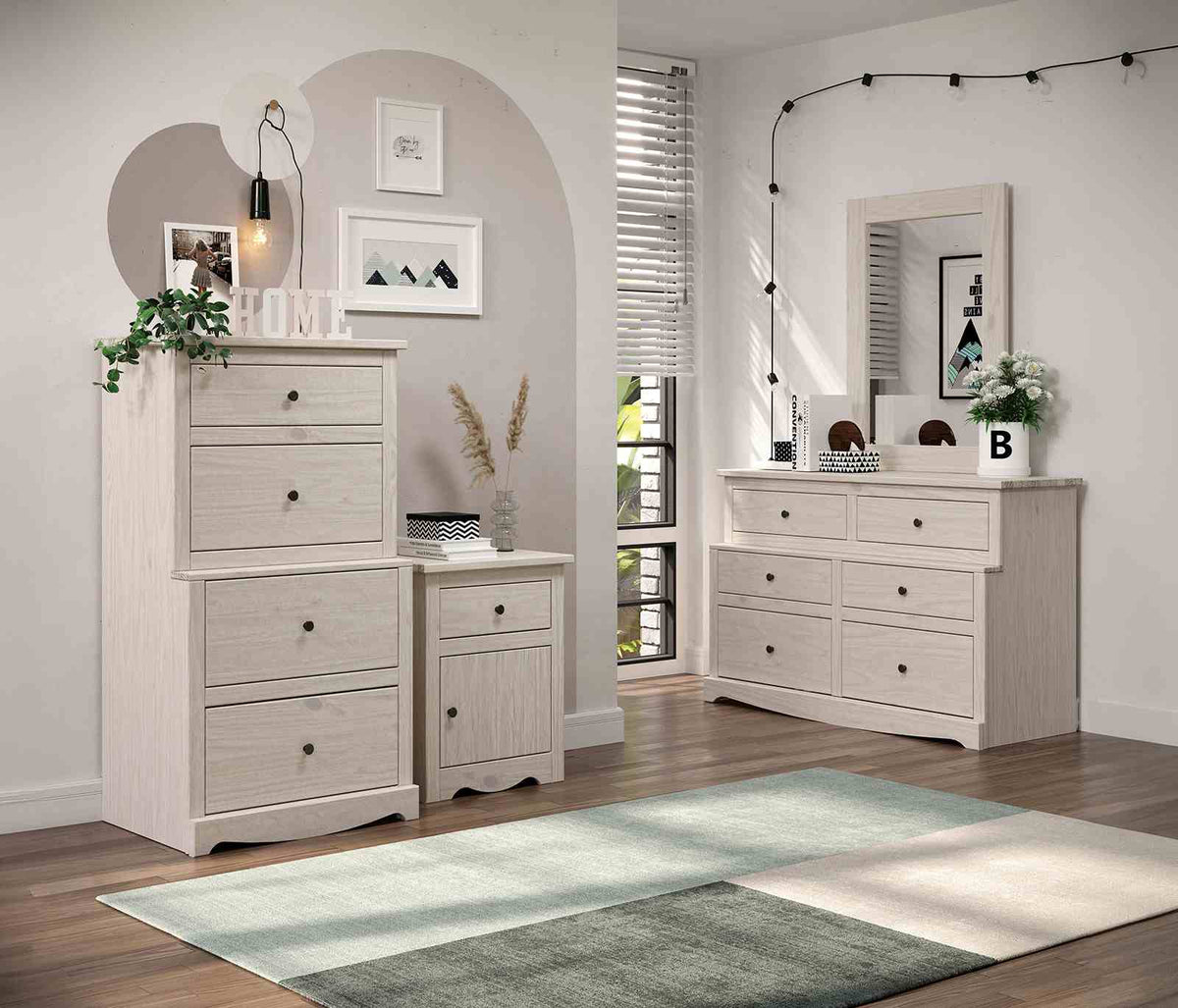 Stavros White Chest from Furniture of America - Luna Furniture