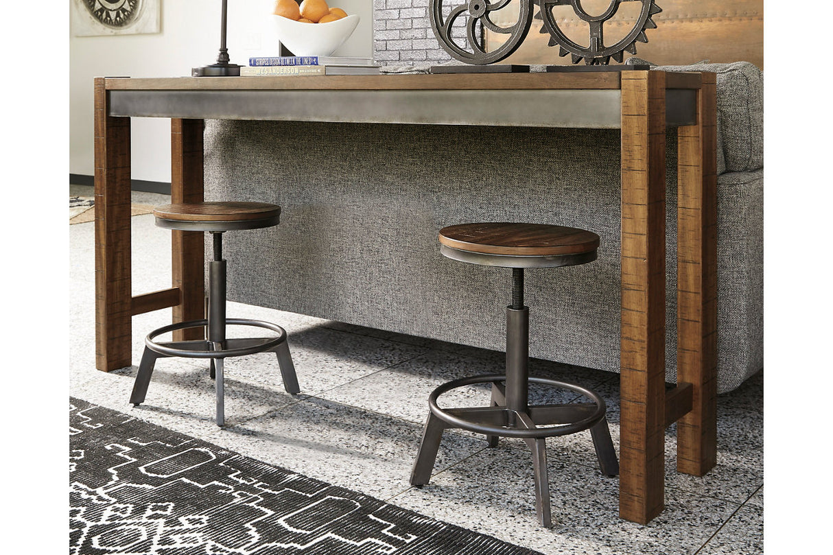 Torjin Brown/Gray Counter Height Dining Table and 2 Barstools from Ashley Furniture - Luna Furniture