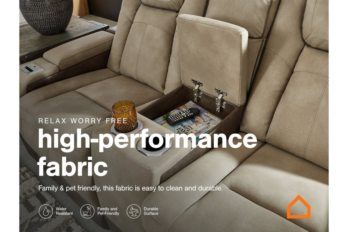 Next-Gen DuraPella Slate Power Reclining Sofa, Loveseat and Recliner from Ashley - Luna Furniture