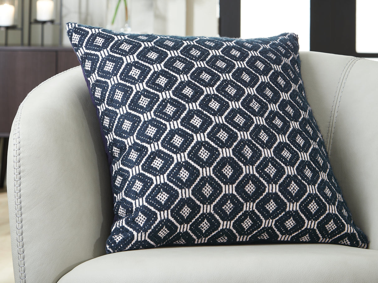 Abra Black/Ivory Pillow (Set of 4) from Ashley Furniture - Luna Furniture