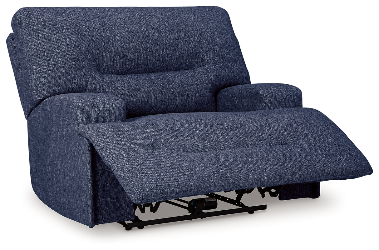Acklen Place Navy 7-Piece Power Reclining Sectional from Ashley - Luna Furniture