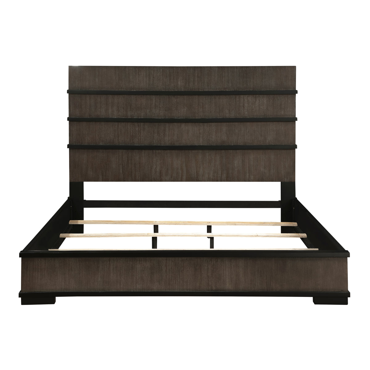 Acworth Brownish Gray King Panel Bed from Homelegance - Luna Furniture
