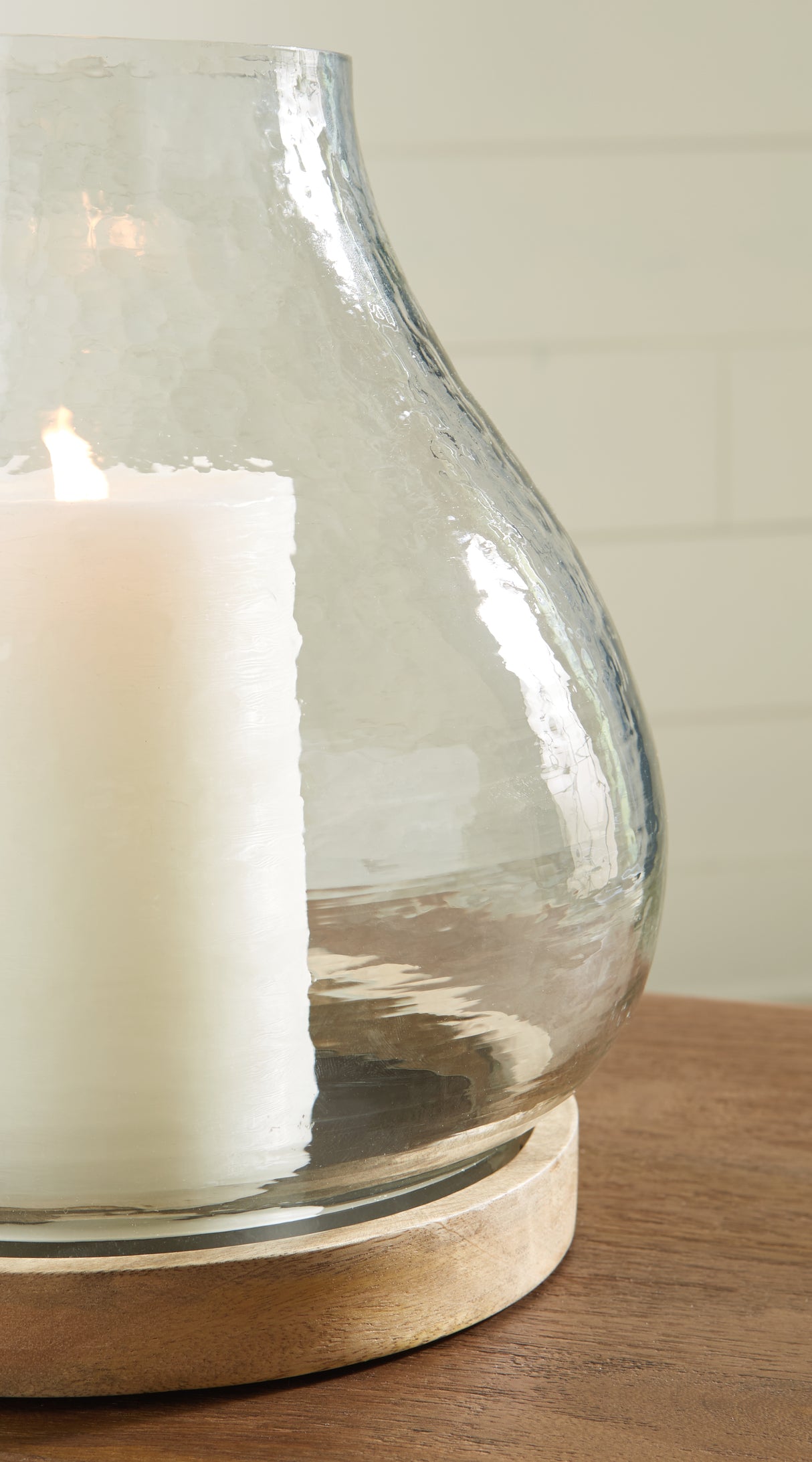 Adalisen Clear/Brown Candle Holder from Ashley - Luna Furniture