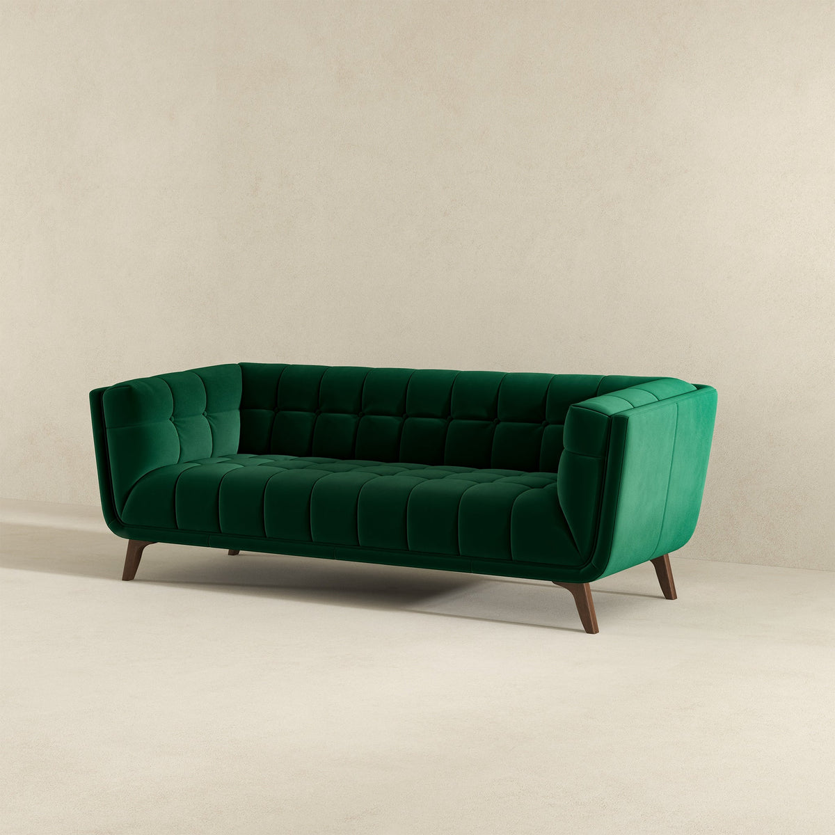 Addison Green Large Velvet Sofa from Ashcroft Furniture - Luna Furniture