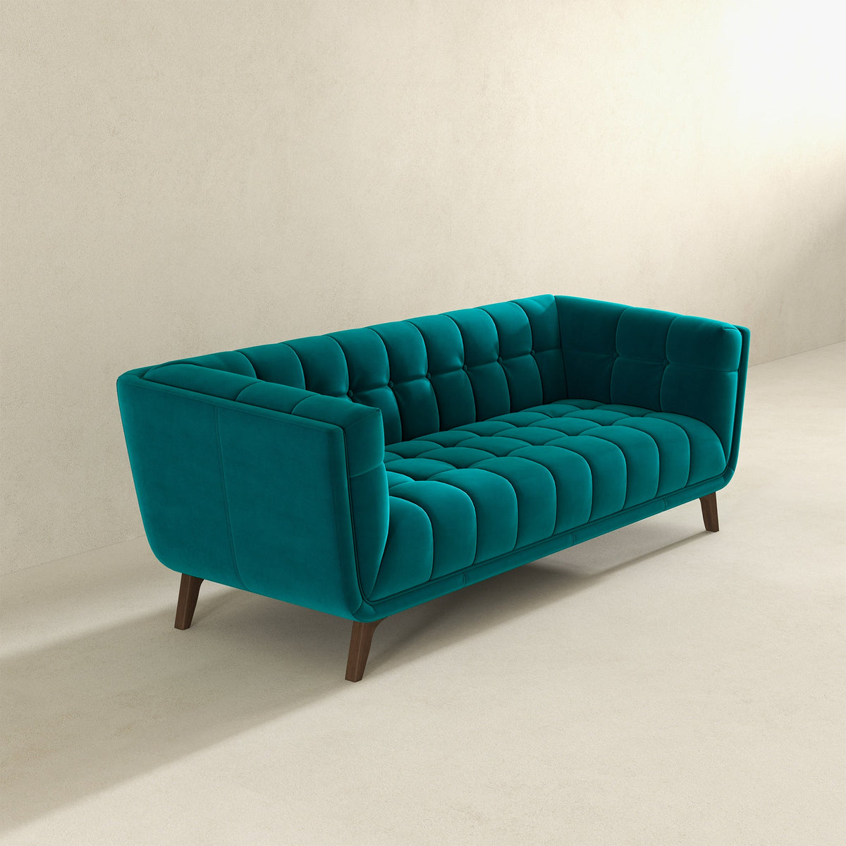Addison Teal Large Velvet Sofa from Ashcroft Furniture - Luna Furniture