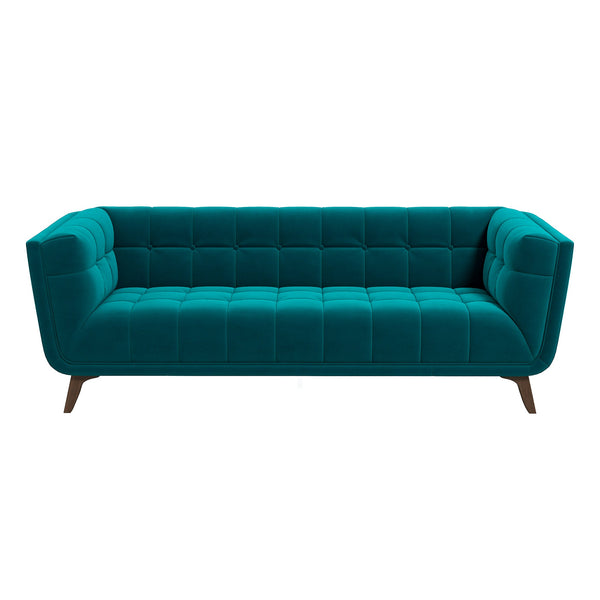 Addison Teal Large Velvet Sofa