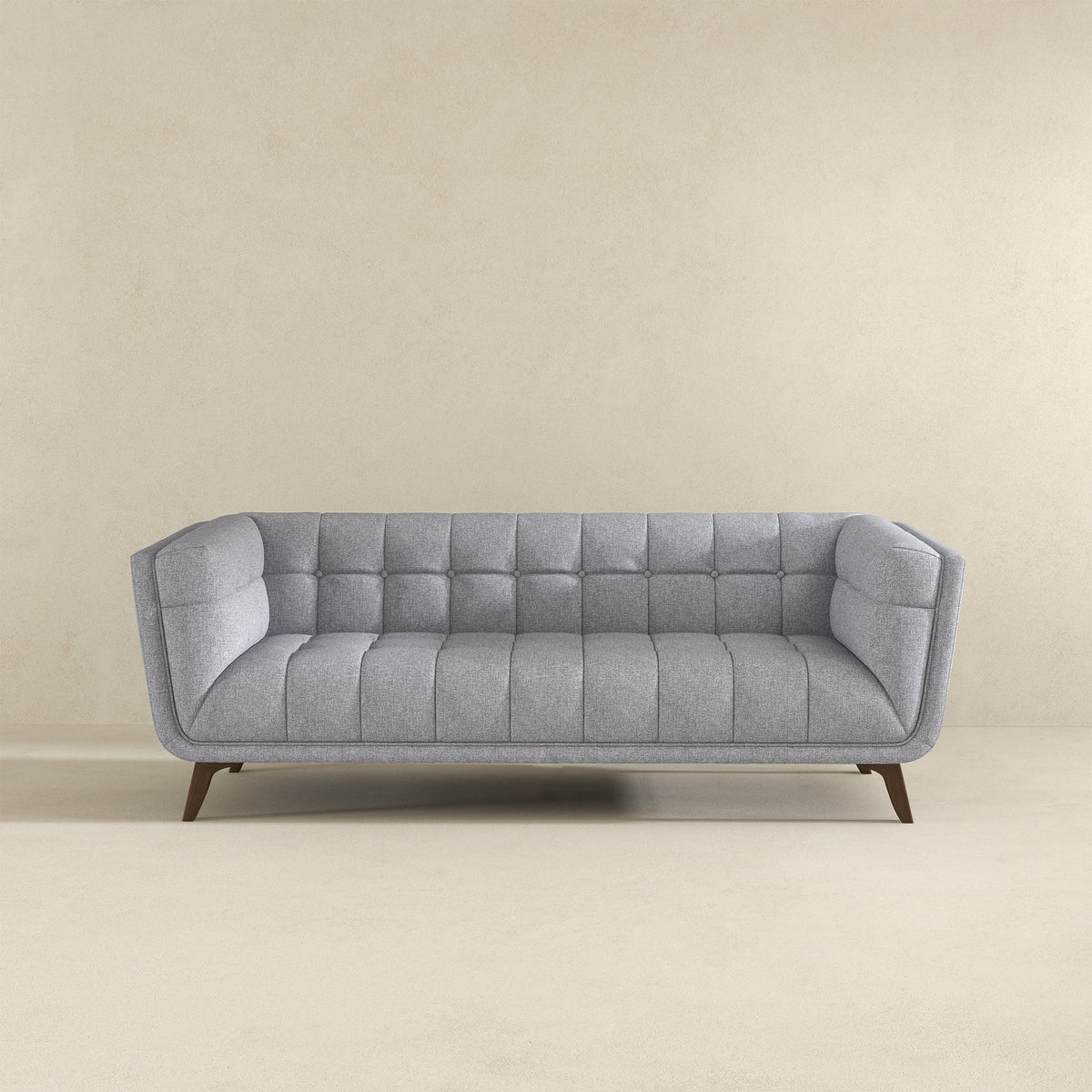 Addison Light Gray Large Fabric Sofa from Ashcroft Furniture - Luna Furniture