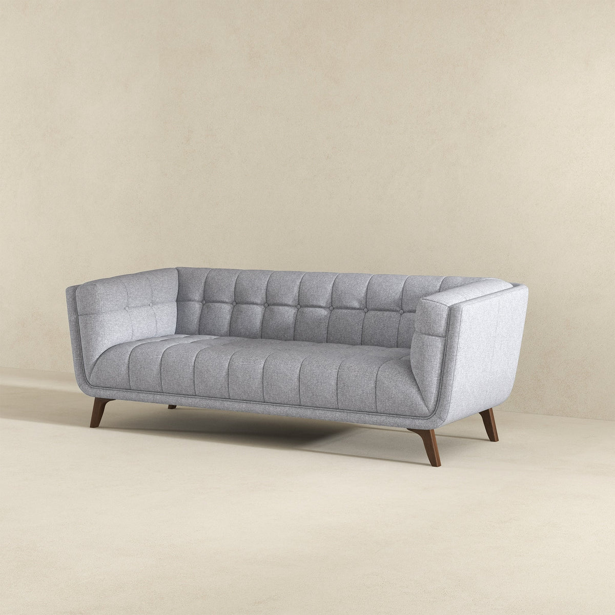 Addison Light Gray Large Fabric Sofa from Ashcroft Furniture - Luna Furniture