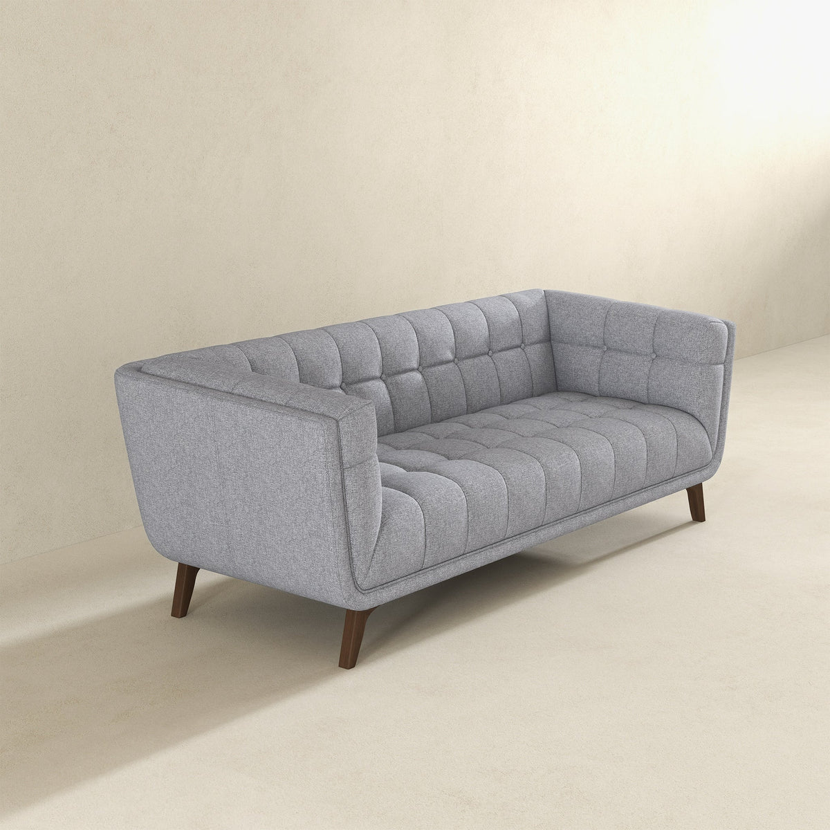 Addison Light Gray Large Fabric Sofa from Ashcroft Furniture - Luna Furniture