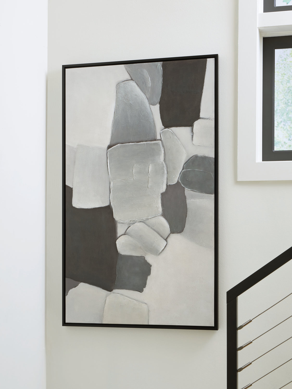 Adilson White/Gray/Black Wall Art from Ashley - Luna Furniture