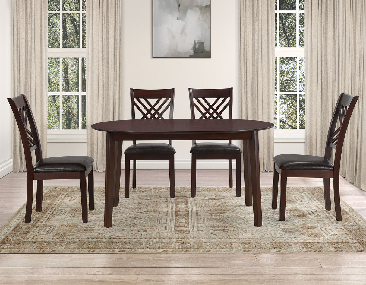Adrian Espresso Oval Dining Room Set from Steve Silver - Luna Furniture