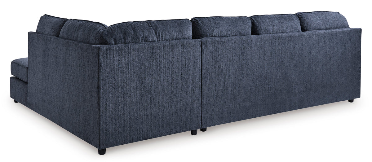 Albar Place Cobalt 2-Piece RAF Chaise Sectional from Ashley Furniture - Luna Furniture