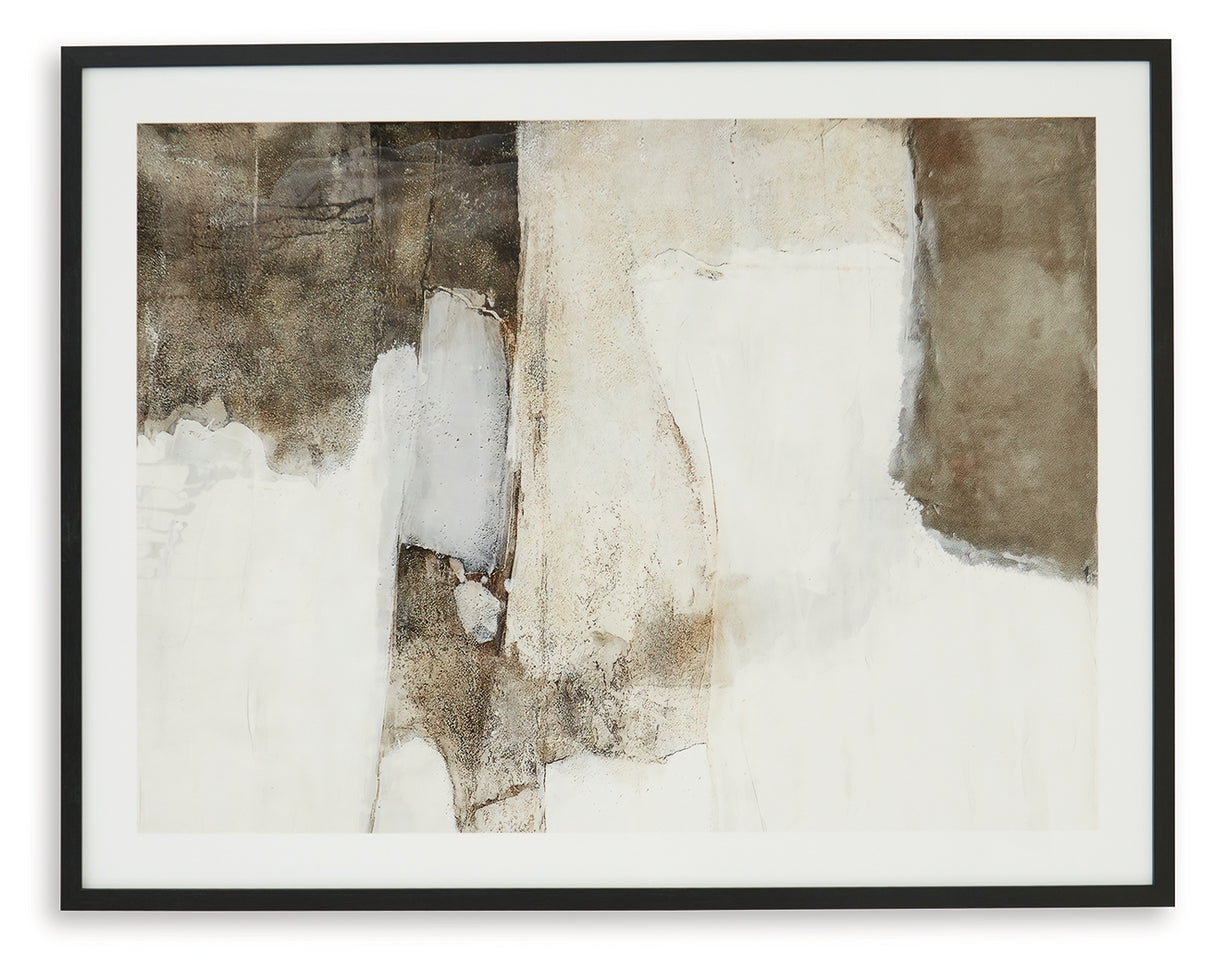 Aldricton Brown/White Wall Art from Ashley - Luna Furniture