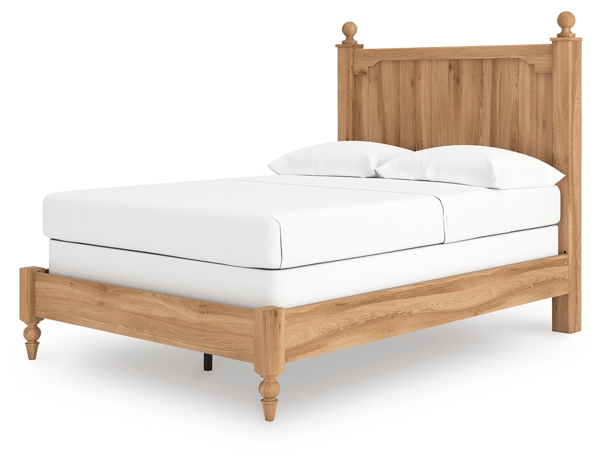 Aleaport Full Panel Bed with Dresser in Warm Brown from Ashley Furniture - Luna Furniture