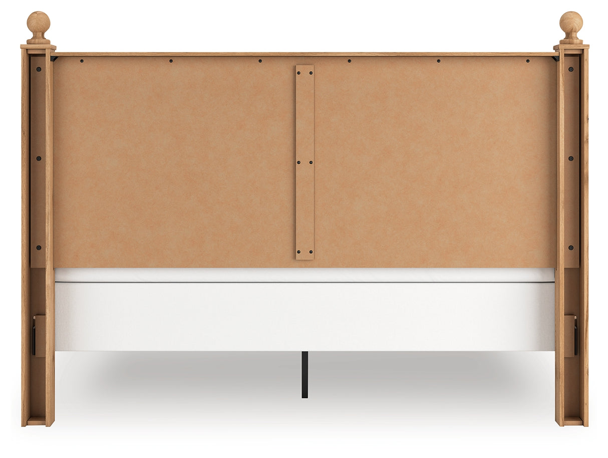 Aleaport King Panel Bed with Dresser and Chest in Warm Brown from Ashley - Luna Furniture