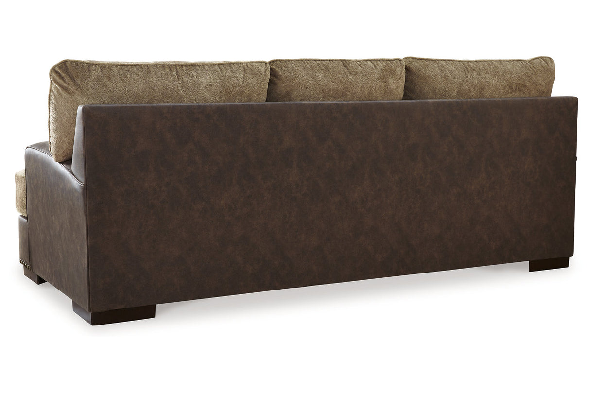 Alesbury Chocolate Sofa, Loveseat, Oversized Chair and Ottoman from Ashley - Luna Furniture