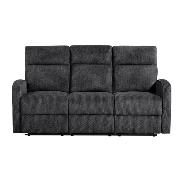 Allen Dark Gray Double Reclining Sofa