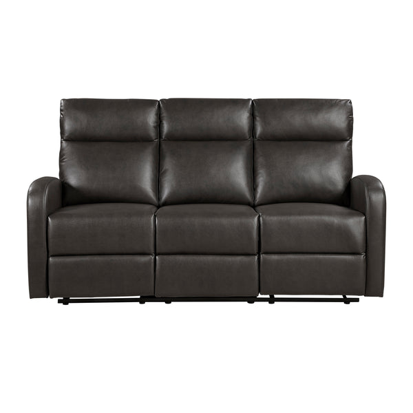 Allen Espresso Double Reclining Sofa