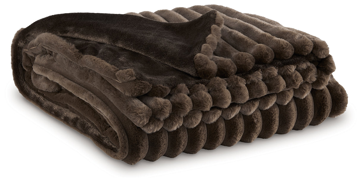 Alsonwell Brown Throw from Ashley - Luna Furniture