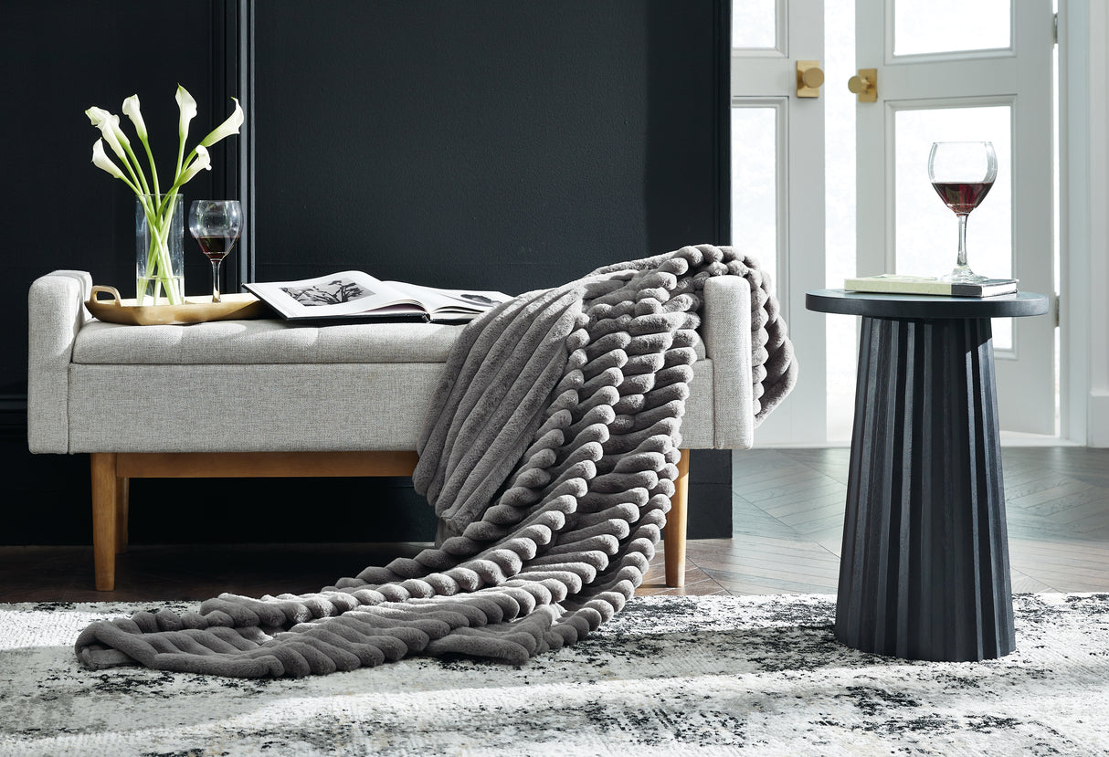 Alsonwell Gray Throw from Ashley - Luna Furniture
