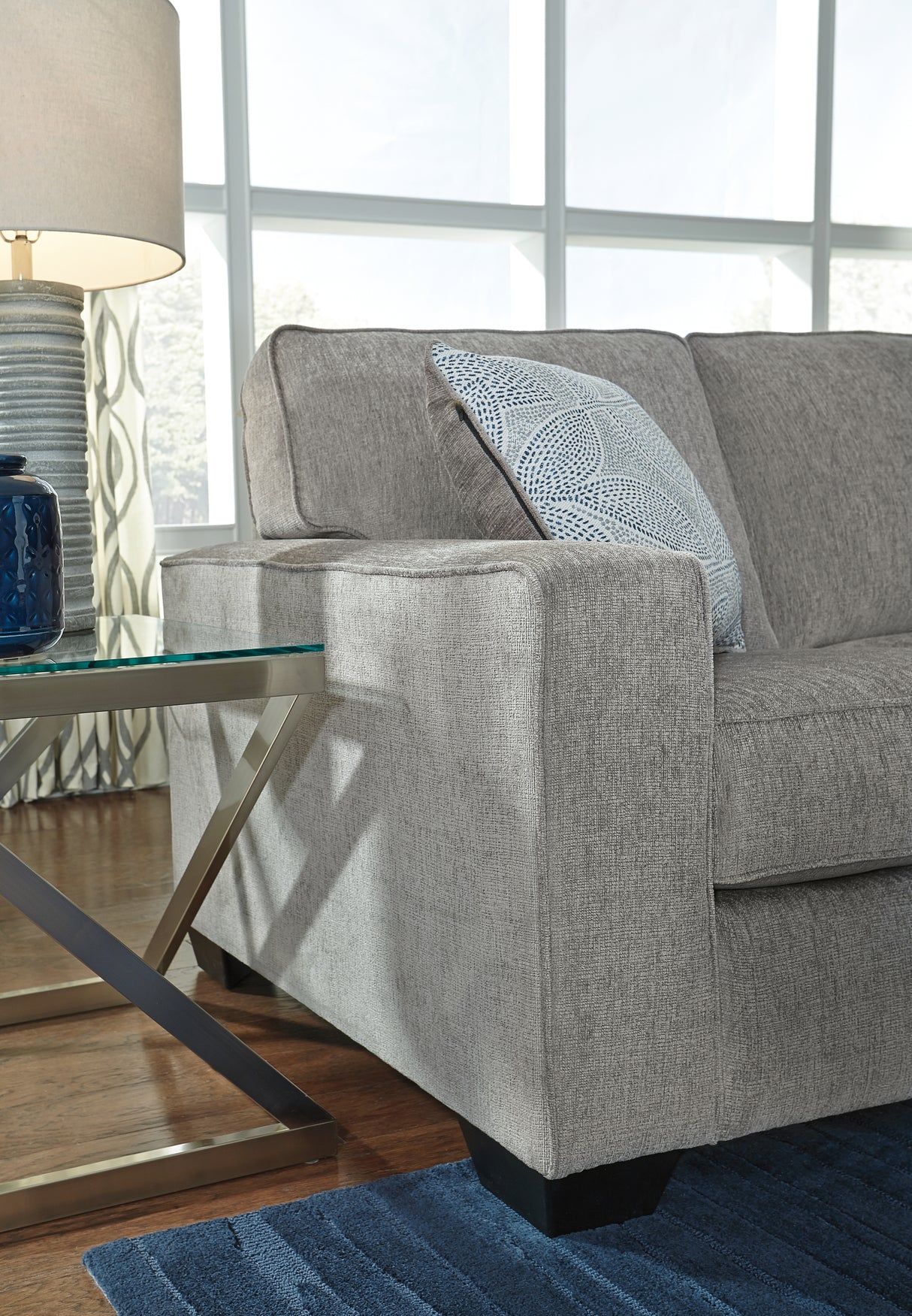 Altari Alloy 2-Piece Sleeper Sectional with Ottoman from Ashley - Luna Furniture