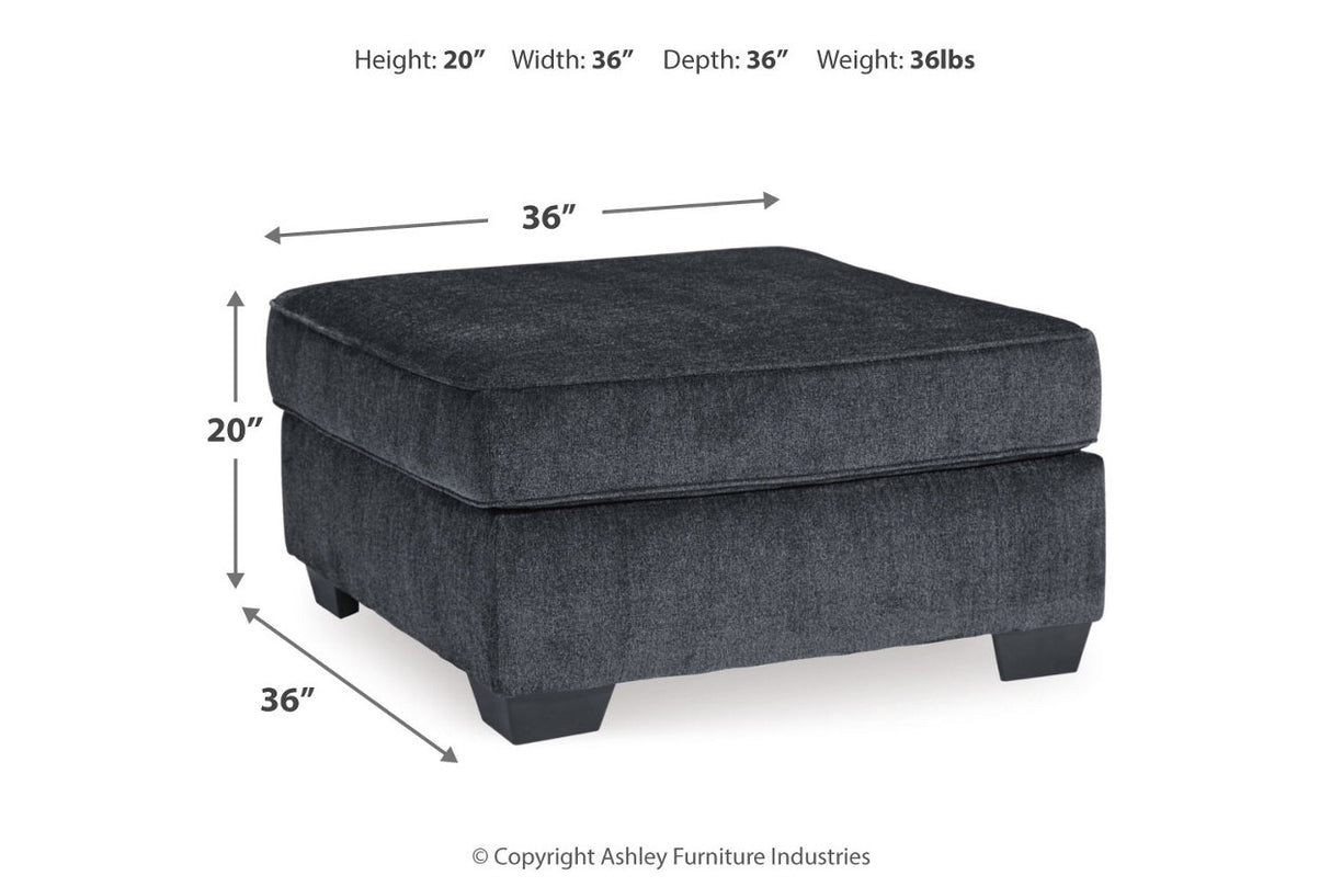 Altari Slate 2-Piece Sectional and Ottoman from Ashley - Luna Furniture