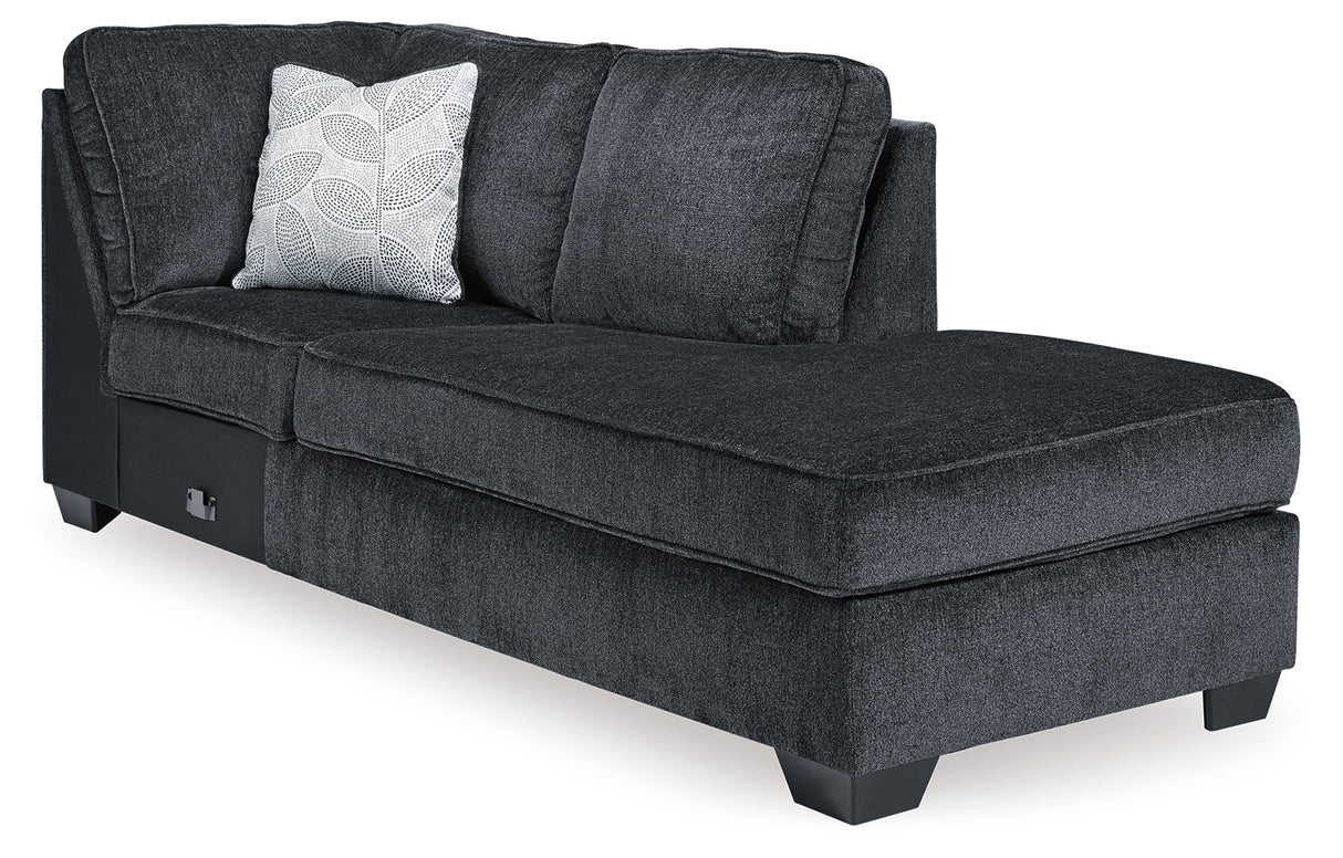 Altari Slate 2-Piece Sleeper Sectional and Ottoman from Ashley - Luna Furniture