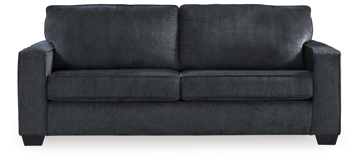 Altari Slate Queen Sofa Sleeper, Loveseat, Chair and Oversized Ottoman from Ashley - Luna Furniture