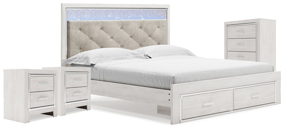 Altyra King Storage Bed, Chest and 2 Nightstands from Ashley - Luna Furniture