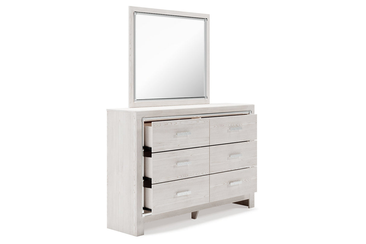 Altyra White Dresser and Mirror from Ashley - Luna Furniture