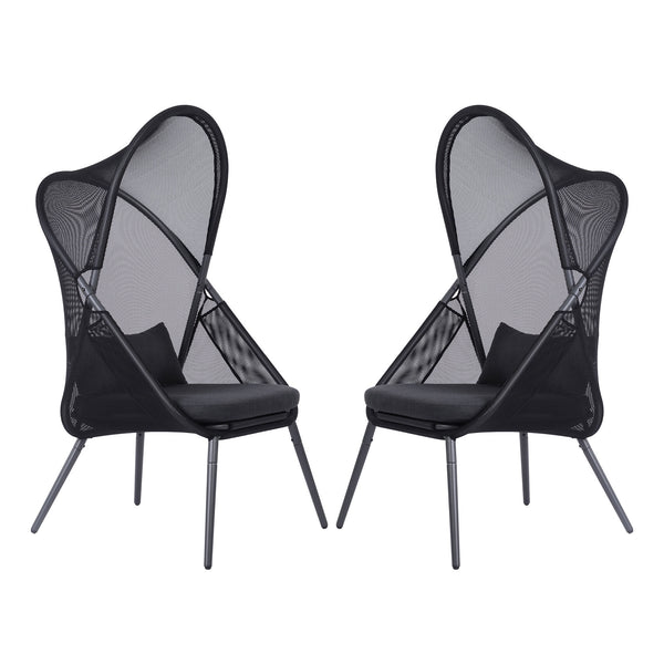 Alverta Black Foldable Chair