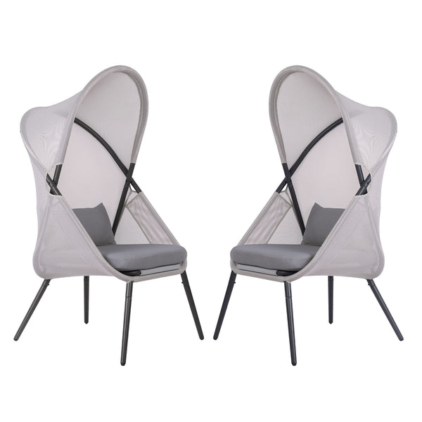 Alverta Light Gray Foldable Chair