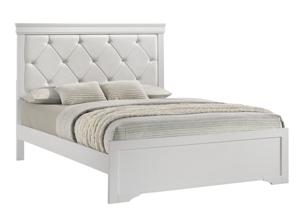 Amalia White Twin Panel Bed
