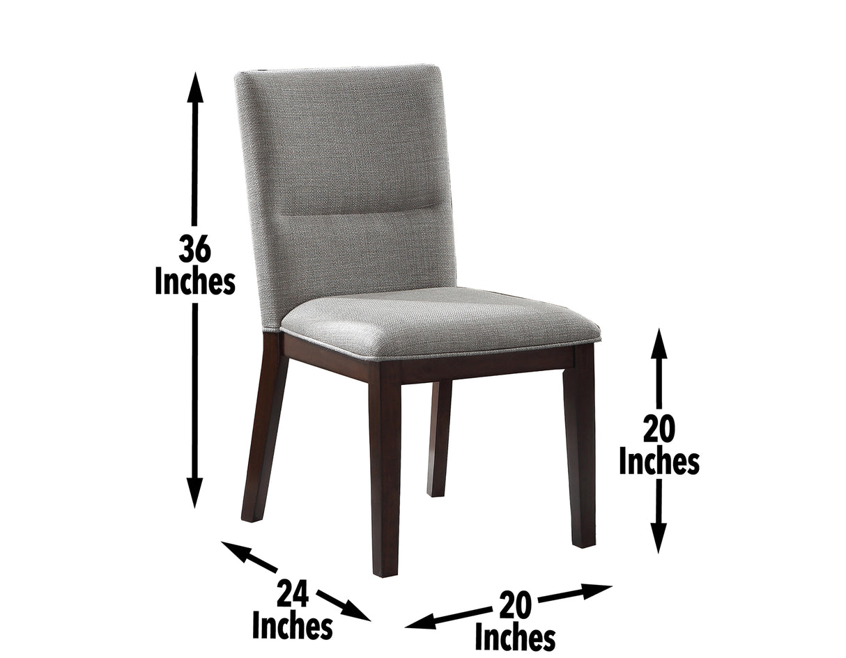 Amalie Walnut/Gray Round Dining Room Set from Steve Silver - Luna Furniture