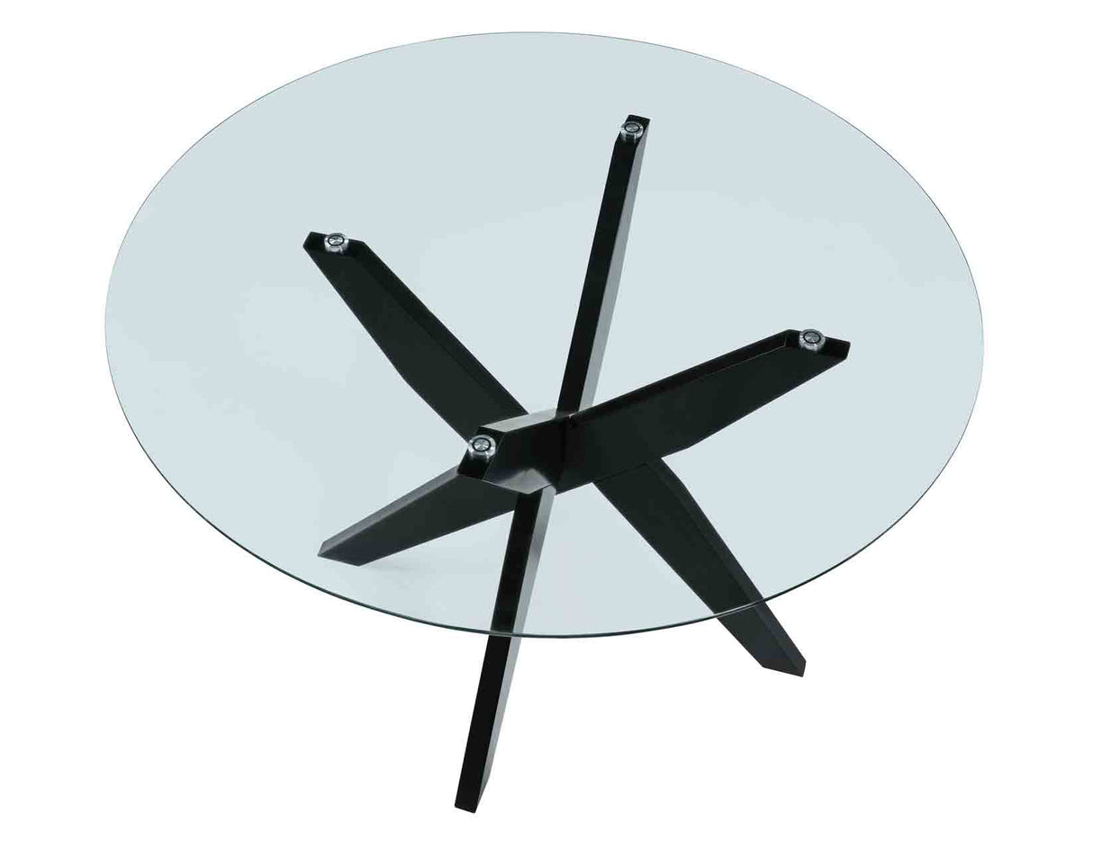 Amalie Black/Gray Round Dining Room Set from Steve Silver - Luna Furniture